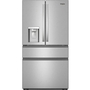 Réfrigérateur quatre portes à porte à deux battants de 36 po avec système de distribution d'eau et glaçons Whirlpool - WRMF3636SZ