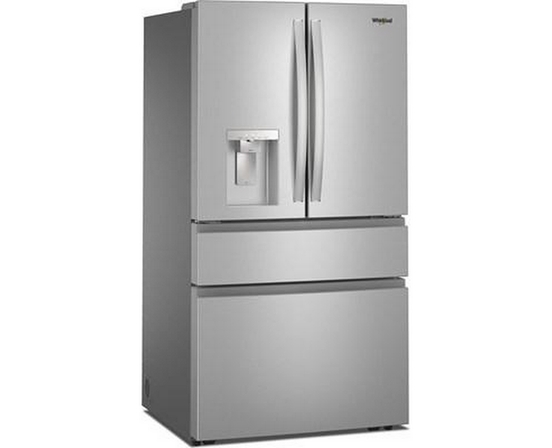 Réfrigérateur quatre portes à porte à deux battants de 36 po avec système de distribution d'eau et glaçons Whirlpool - WRMF3636SZ