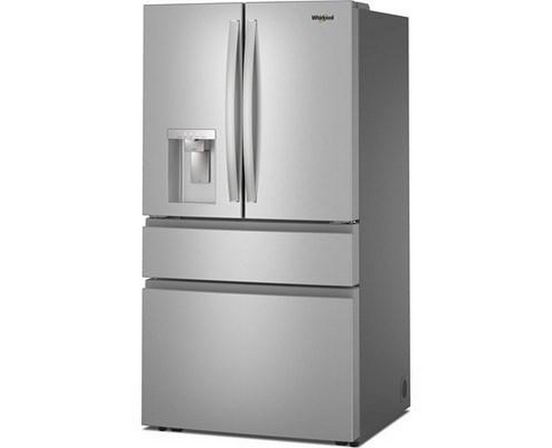 Réfrigérateur quatre portes à porte à deux battants de 36 po avec système de distribution d'eau et glaçons Whirlpool - WRMF3636SZ