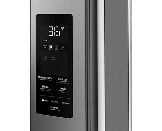 Réfrigérateur à portes françaises et à capacité familiale et tiroir à températures flexibles de 30 pi cu Whirlpool - WRMF3336SZ
