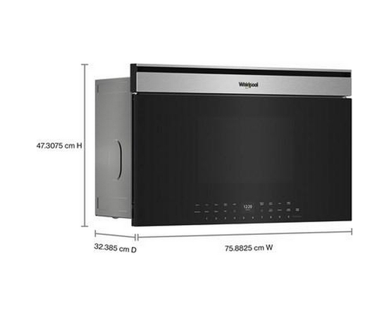 Four à micro-ondes intégré de 30 po, 1,1 pi³. avec technologie friture à air Whirlpool - YWMBT7030SZ