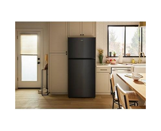 Réfrigérateur à congélateur supérieur de 29,5 po et 19 pi³ avec refroidissement à couverture totale Whirlpool - WRTX5419SB