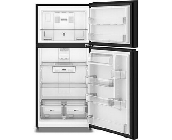 Réfrigérateur à congélateur supérieur de 29,5 po et 19 pi³ avec refroidissement à couverture totale Whirlpool - WRTX5419SB