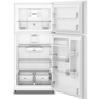 Réfrigérateur à congélateur supérieur de 29,5 po et 19 pi³ avec refroidissement à couverture totale Whirlpool - WRTX5419SW
