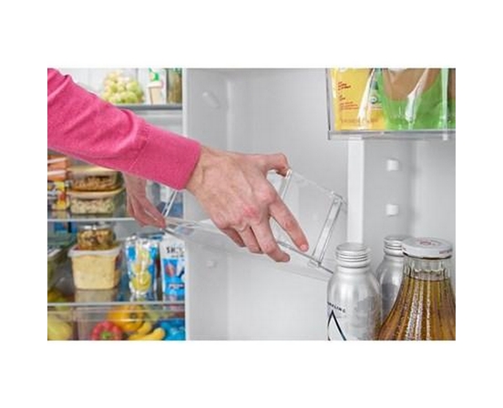 Réfrigérateur à congélateur supérieur de 29,5 po et 19 pi³ avec refroidissement à couverture totale Whirlpool - WRTX5419SW