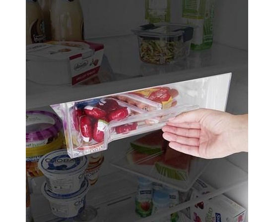 Réfrigérateur à congélateur supérieur de 29,5 po et 19 pi³ avec refroidissement à couverture totale Whirlpool - WRTX5419SZ