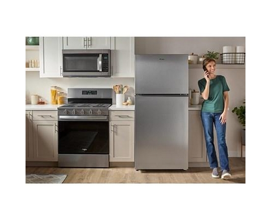 Réfrigérateur à congélateur supérieur de 29,5 po et 19 pi³ avec refroidissement à couverture totale Whirlpool - WRTX5419SZ