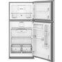 Réfrigérateur à congélateur supérieur de 29,5 po et 19 pi³ avec refroidissement à couverture totale Whirlpool - WRTX5419SZ