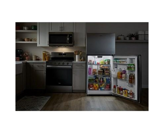 Réfrigérateur à congélateur supérieur de 29,5 po et 19 pi³ avec refroidissement à couverture totale Whirlpool - WRTX5419SZ