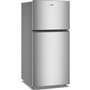Réfrigérateur à congélateur supérieur de 29,5 po et 19 pi³ avec refroidissement à couverture totale Whirlpool - WRTX5419SZ