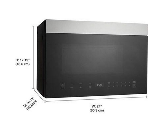 Four à micro-ondes à hotte intégrée de 24 po, 1,4 pi³. Whirlpool - UMMS5024SS