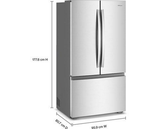 Réfrigérateur trois portes avec porte à deux battants à profondeur de comptoir de 36 po, 24 pi³. Whirlpool - WRFC3036RZ