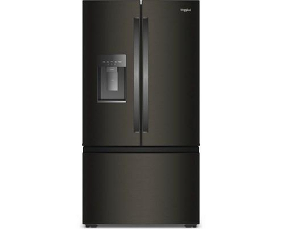 Réfrigérateur  trois portes avec porte à deux battants de 36 po, 22 pi³. avec distributeur d'eau et de glaçons Whirlpool - WRFC7036RV