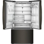 Réfrigérateur  trois portes avec porte à deux battants de 36 po, 22 pi³. avec distributeur d'eau et de glaçons Whirlpool - WRFC7036RV