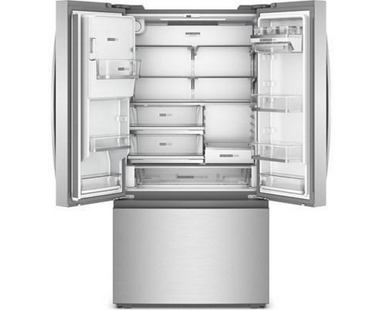 Réfrigérateur  trois portes avec porte à deux battants de 36 po, 22 pi³. avec distributeur d'eau et de glaçons Whirlpool - WRFC7036RZ