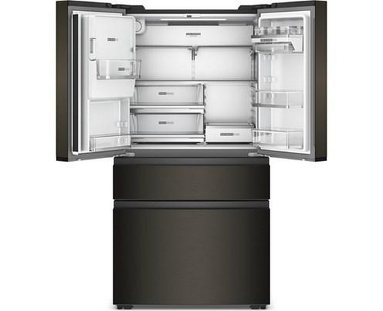 Réfrigérateur quatre portes avec porte à deux battants de 36 po avec système d'eau et de glaçons Whirlpool - WRMC7036RV