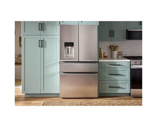 Réfrigérateur quatre portes avec porte à deux battants de 36 po avec système d'eau et de glaçons Whirlpool - WRMC7036RZ