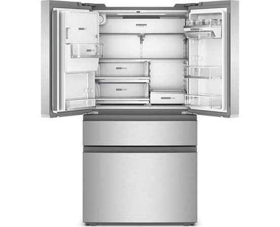 Réfrigérateur quatre portes avec porte à deux battants de 36 po avec système d'eau et de glaçons Whirlpool - WRMC7036RZ
