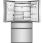 Réfrigérateur quatre portes avec porte à deux battants de 36 po avec système d'eau et de glaçons Whirlpool - WRMC7036RZ
