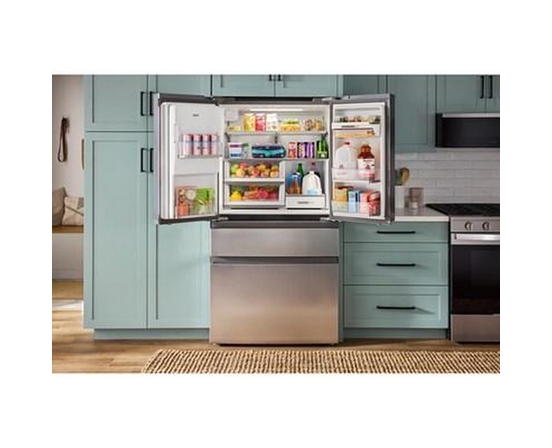 Réfrigérateur quatre portes avec porte à deux battants de 36 po avec système d'eau et de glaçons Whirlpool - WRMC7036RZ