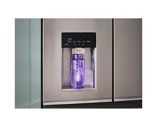 Réfrigérateur quatre portes avec porte à deux battants de 36 po avec système d'eau et de glaçons Whirlpool - WRMC7036RZ