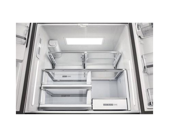Réfrigérateur quatre portes avec porte à deux battants de 36 po avec système d'eau et de glaçons Whirlpool - WRMC7036RZ