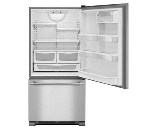 Réfrigérateur à congélateur inférieur de 33 po, 22.1 pi³ avec distributeur d'eau et de glaçons Maytag - MBF2258FEZ