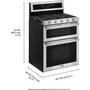 Cuisinière amovible à gaz de 30 po avec brûleur Power™ Maytag - MGT8800FZ