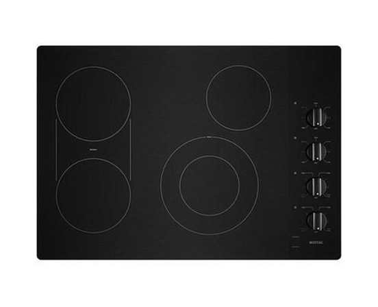 Table de cuisson encastrée électrique de 30 po avec grill et plaque chauffante réversible Maytag - MEC8830HB