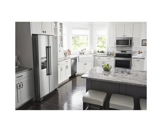 Réfrigérateur côte-à-côte amovible de 36 po, 25 pi³ avec distributeur externe d'eau et de glaçons Maytag - MSS25C4MGZ