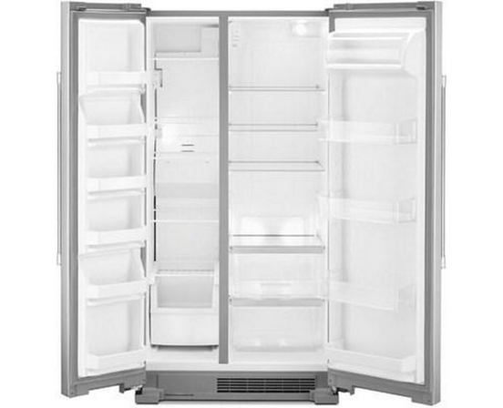 Réfrigérateur côte-à-côte amovible de 36 po., 25 pi³ avec éclairage DEL BrighSeries™ Maytag - MSS25N4MKZ