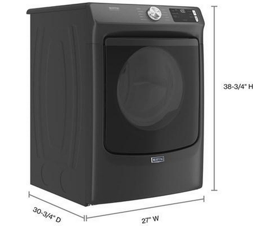 Sécheuse à gaz de 7,3 pi³. avec technologie commerciale Maytag® Maytag - MGD5630MBK