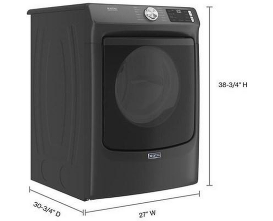 Sécheuse à gaz de 7,3 pi³. avec technologie commerciale Maytag® Maytag - MGD6630MBK