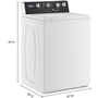Laveuse à chargement par le dessus de 4,0 pi³. avec agitateur à double action Maytag - MVWP586GW