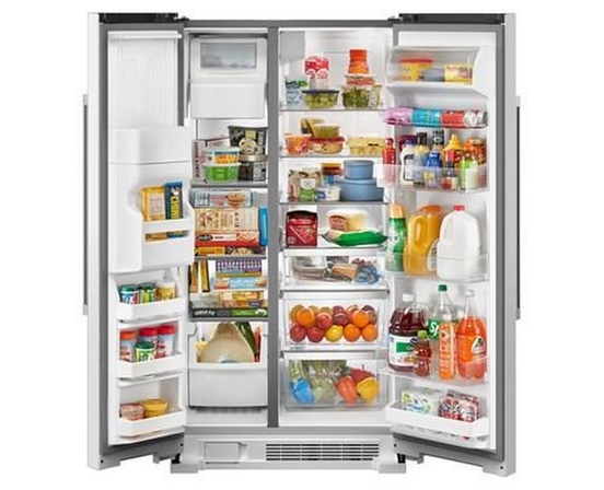 Réfrigérateur Côte à côte à profondeur de comptoir de 36 po, 25 pi³ Maytag - MRSF4036PW
