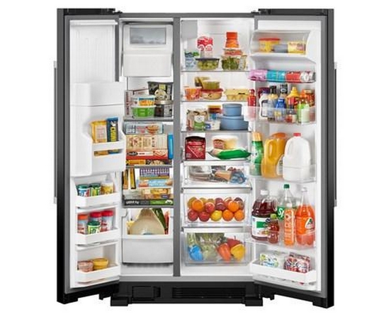 Réfrigérateur Côte à côte à profondeur de comptoir de 36 po, 25 pi³ Maytag - MRSF4036PB