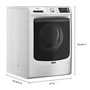 Laveuse à chargement frontal de 5,8 pi³. avec option Pet Pro Maytag - MFW7020RW