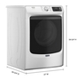 Sécheuse électrique de 7,4 pi³. avec option Pet Pro Maytag - YMED7020RW