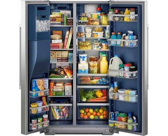 Réfrigérateur côte-à-côte de 36 po, 21 pi³. avec distributeur d'eau et de glace Maytag - MRSC6636RZ