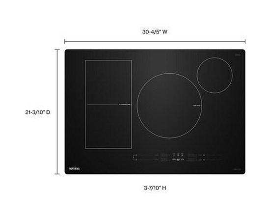 Table de cuisson encastrée à induction de 30 po avec Power Boost Maytag - MCIT8030SB