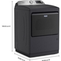 Sécheuse électrique de 7,4 pi³. avec option Pet Pro Maytag - YMED7205RF