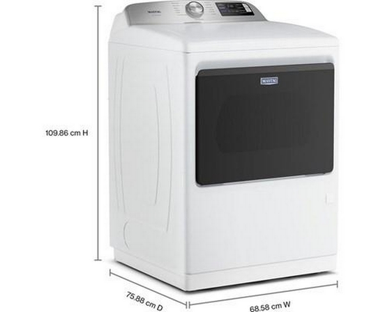 Sécheuse électrique de 7,4 pi³. avec option Pet Pro Maytag - YMED7205RW