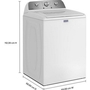 Laveuse à chargement vertical de 4,8 pi³. Maytag - MTW4205SW