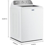 Laveuse à chargement vertical de 5,4 pi³. avec option Pet Pro Maytag - MTW5605RW