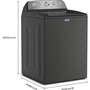 Laveuse à chargement vertical de 5,4 pi³. avec option Pet Pro Maytag - MTW5605RU