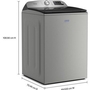 Laveuse à chargement vertical de 6,0 pi³. avec option Pet Pro Maytag - MTW7205RR