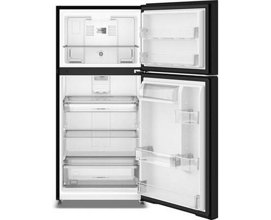 Réfrigérateur à congélateur supérieur autoportant de 30 po, 19 pi³. avec EvenAir™ Cooling Tower Maytag - MRTX5119SB