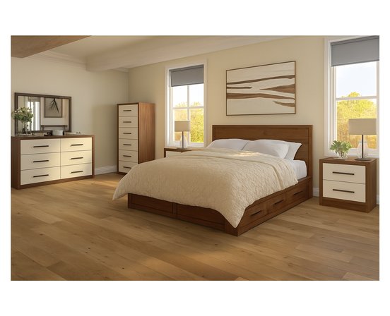 Mobilier de chambre à coucher 6 mcx lit 60 po avec rangement de JLM***LIQUIDATION***