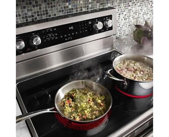 Cuisinière électrique amovible de 30 po KitchenAid - YKFED500ESS