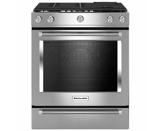 Cuisinière biénergie encastrable de 30 po KitchenAid - YKSDB900ESS